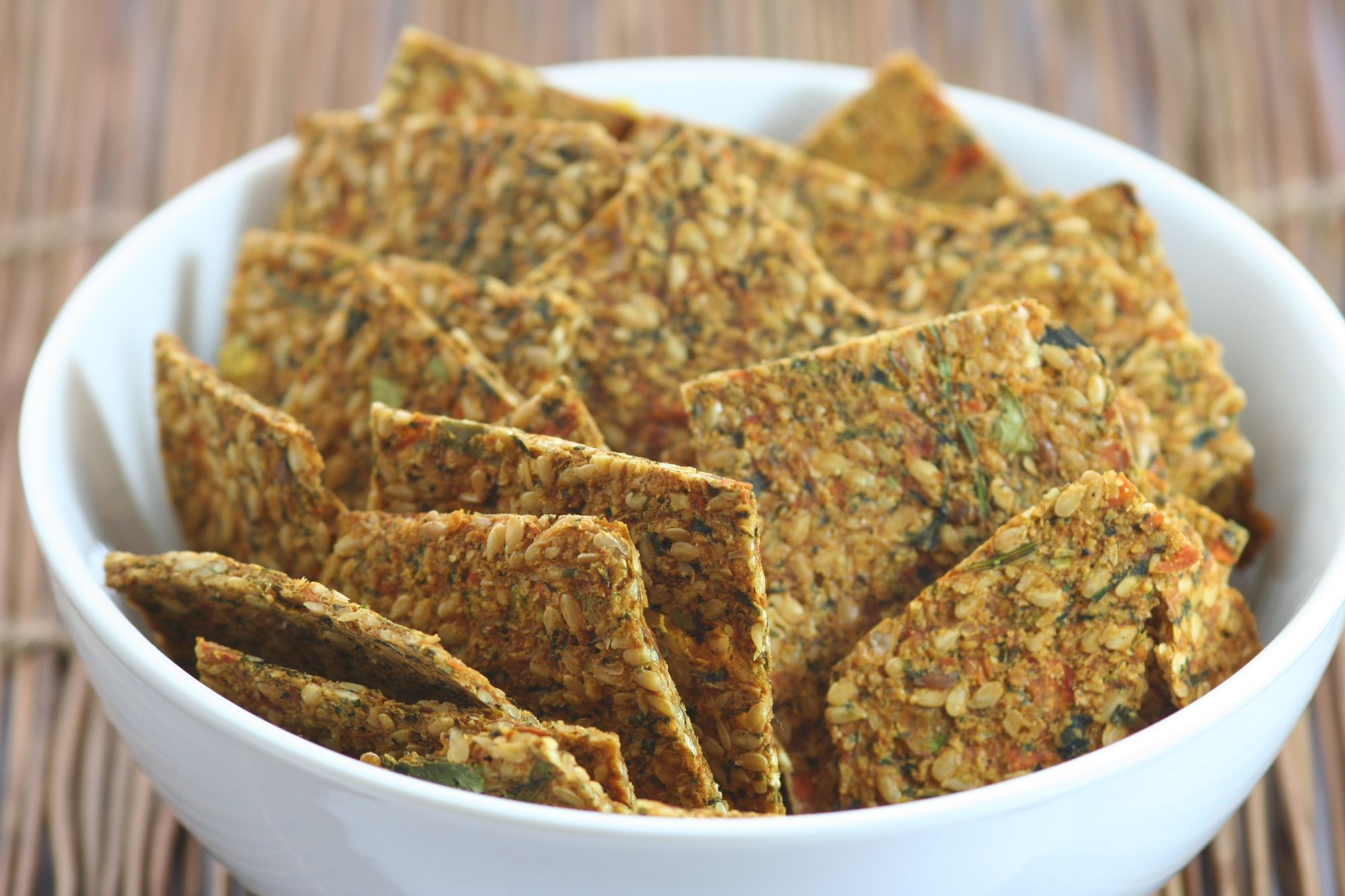 Simple Flax Seed Crackers