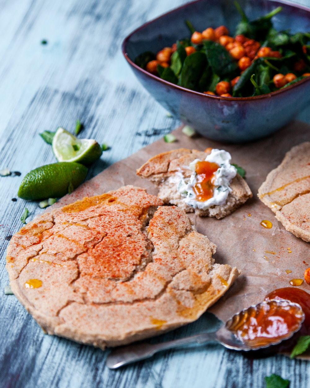 Garlic & Onion Naan Bread