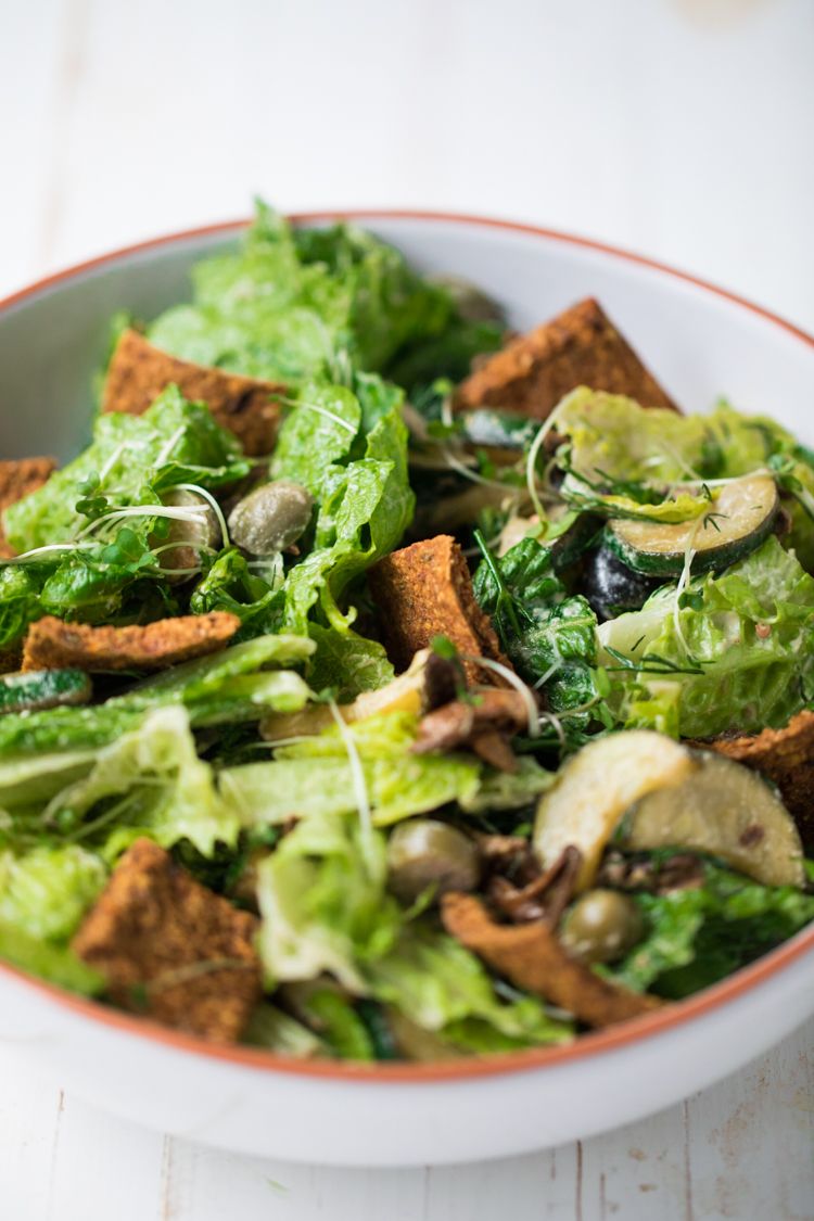 Sundried Tomato Salad Croutons