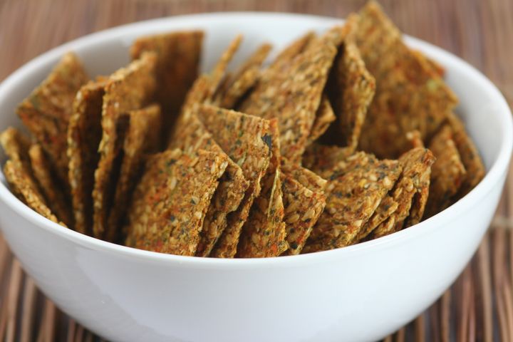 Simple Flax Seed Crackers