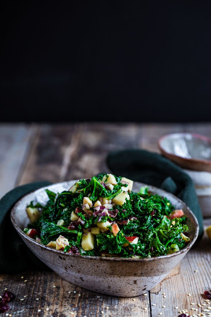 Cranberry & Apple Kale Salad