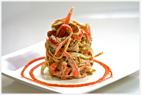 Mozzarella linguine